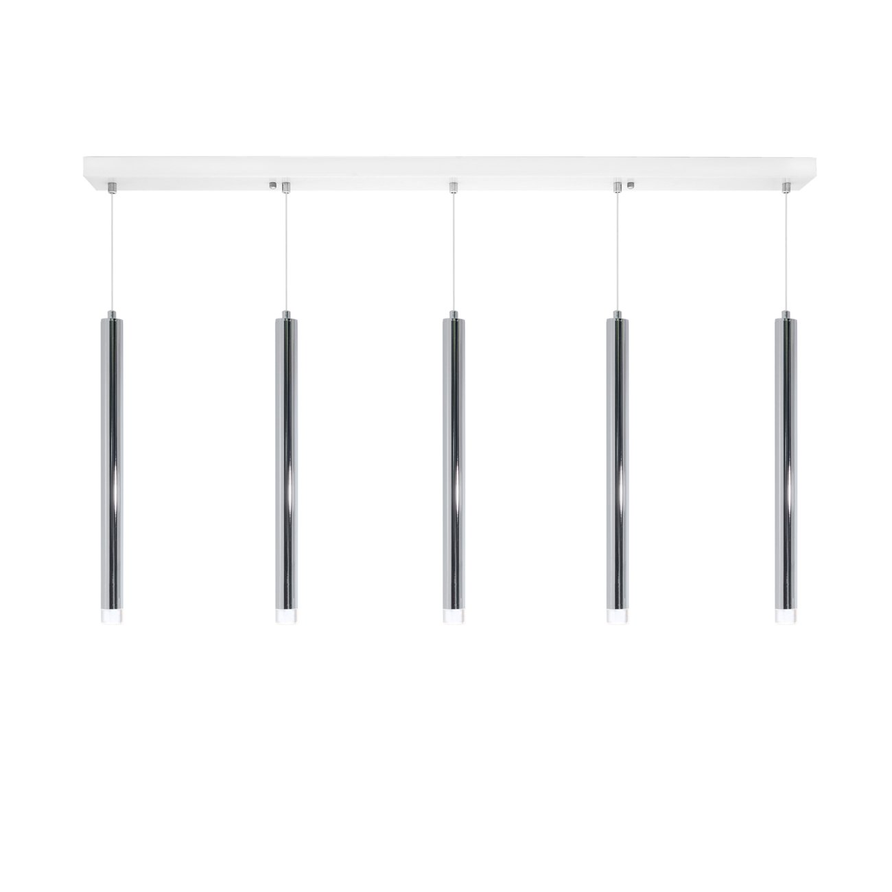 moss luminaire - suspension tube chrome - suspension design chrome salle de reunion - luminaire bureau - moss series