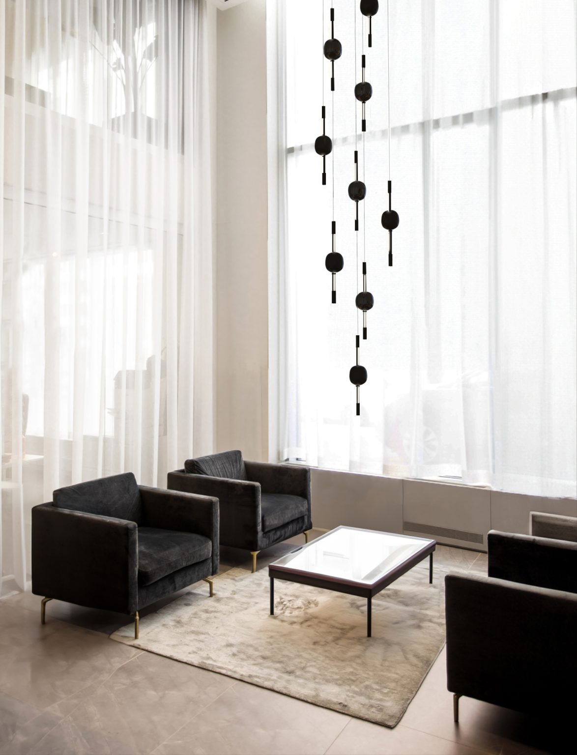 Lustre Attraverso Noir Moss Series