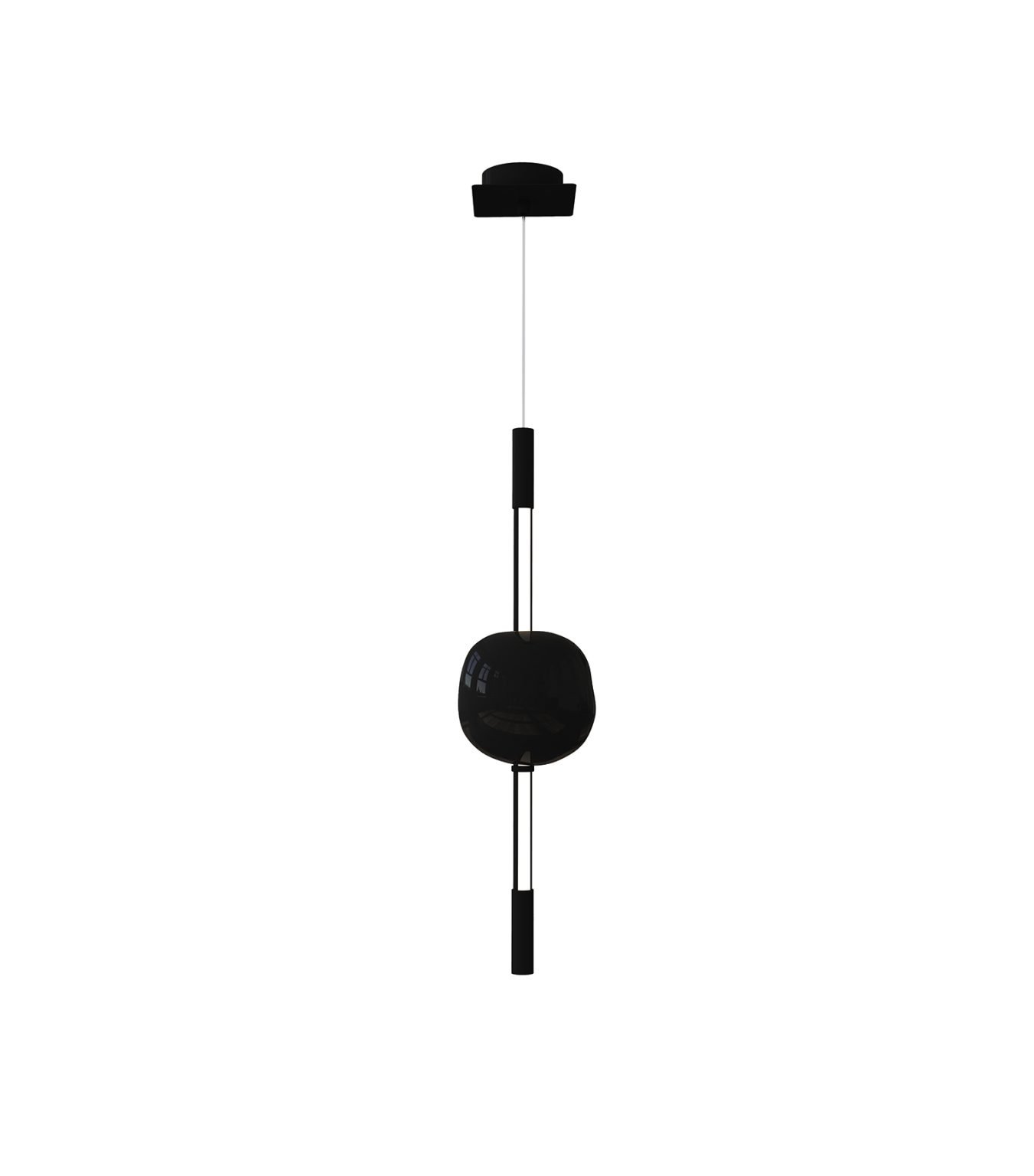 Suspension Attraverso Noir & Verre noir Brillant- Moss Series