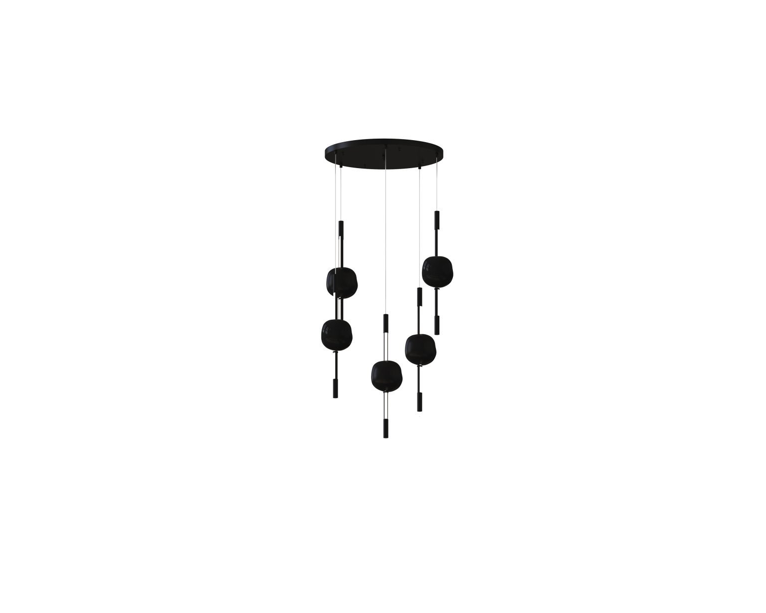 Lustre Attraverso Noir Rond - Moss Series
